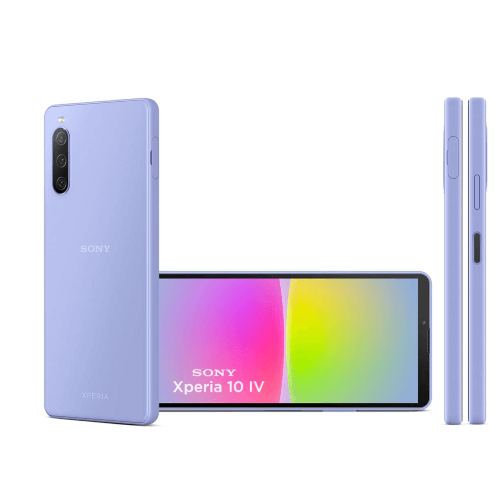 sony-xperia-10-mark-4-128gb-6gb-ram-lavender-smartphone-in-lavender-color-showcasing-front-and-back-view