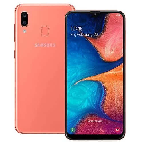 Samsung Galaxy A20 32GB 3GB Ram Single Sim Coral Orange
