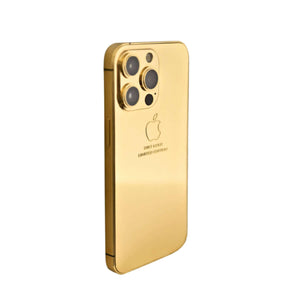 24K Gold Plated Frame White Apple iPhone 13 Pro Max -