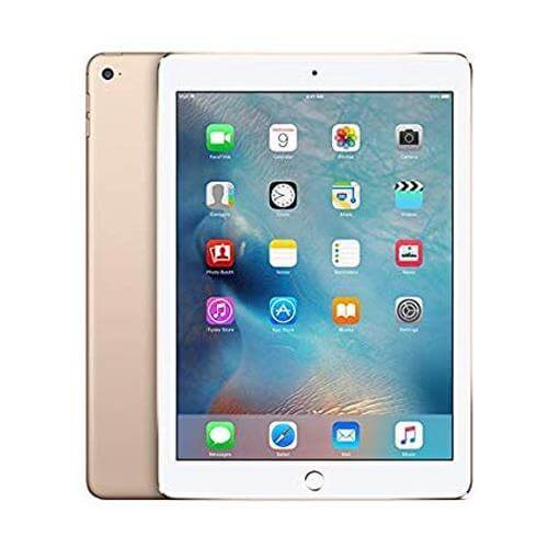 Apple iPad Air 2 in gold color, showcasing its display and design.
